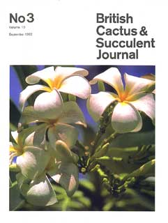 Cactus & Succulent Journal 19923