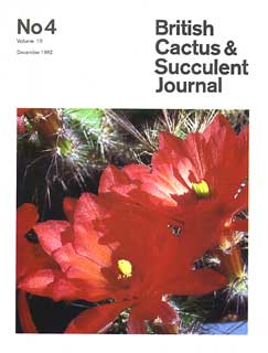 Cactus & Succulent Journal 19924