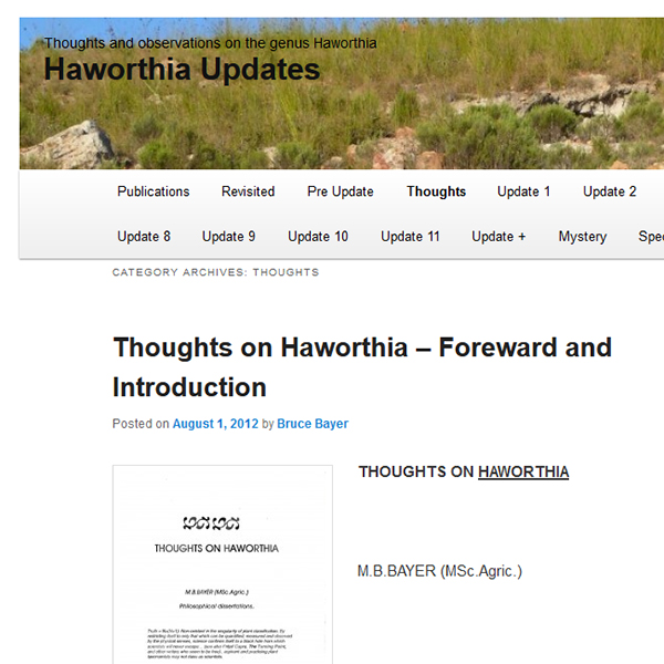Haworthia Updates